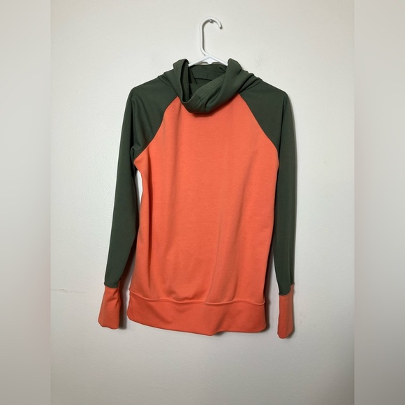 Marmot Pullover Sweater Sz M Cowl Neck Outdoors Hiking Pockets‎ With Colorblock - Picture 6 of 9